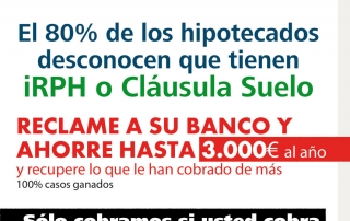 cláusula suelo reclame a su banco