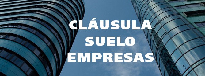 cláusulas suelo empresas