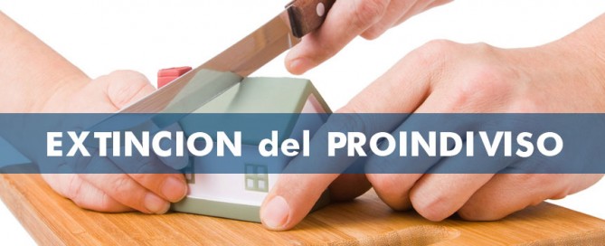 extincion de un proindiviso, herencias proindiviso