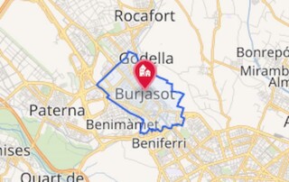 Plano de la localidad de Burjassot
