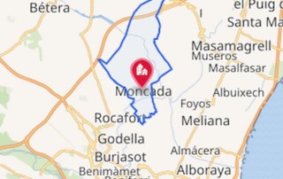 Plano de la localidad de Montcada