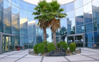 Acceso Centro Cívico Cultural José Saramago en Leganés