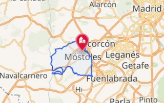 Mapa de la localidad de Mostoles