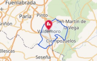Mapa zona Valdemoro en Madrid