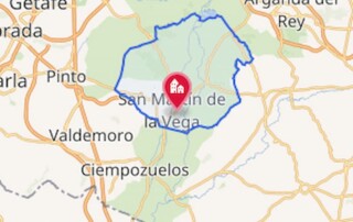 San Martín de la Vega en el mapa