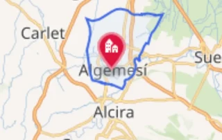 Mapa de la localidad de Algemesí