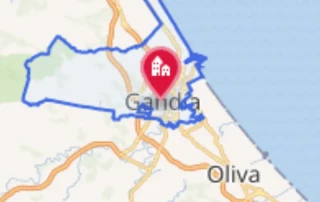 Mapa de la localidad de Gandia