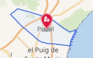Mapa de la localidad de Puçol