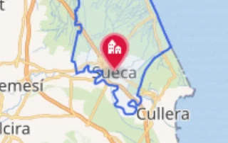 Mapa de la localidad de Sueca