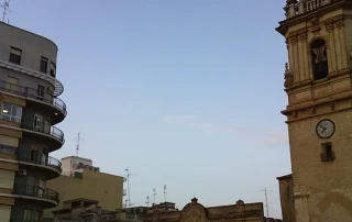 Vista de la Plaza Mayor de la localidad de Algemesí