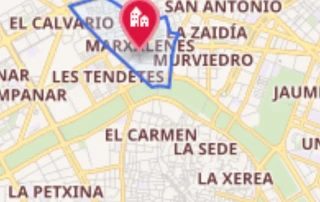 Mapa del Barrio de Marxalenes en València