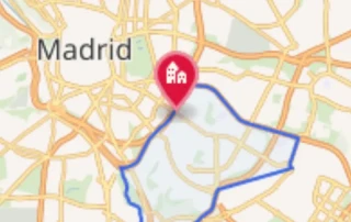 Mapa del barrio de San Diego en Puente de Vallecas en Madrid