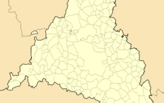 Mapa política de localidades en provincia de Madrid